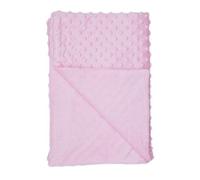 Toddler Soft Baby Dot Minky Blanket - Girls Boys Crib Blankets 30"x40" (Pink)