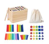 Toddler Sorting Toys | Educational Sensory Matching Games | Color Shape Sorter Wooden Preschool Educational for 6-18 Months Old Toddler