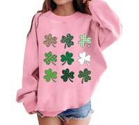 Toddler St Patricks Day Shirt Loose for Boys Monster Truck Print Tee Cute Themed Graphics Rainbow Glittery Unicorn 2-14 Years Sweatshirts