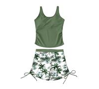 Toddler Swimsuit, Stylish Girls Two Piece Swimsuits Printed Beach Separates For Young Ladies Large Sizes 7 to 16 Years