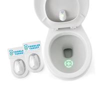 Toddler Target Adjustable Potty Toilet Target with Motion Sensor, Bullseye Illumination, and Nightlight, Precision Training - Ideal for Boys' Potty Training (2 Packs)