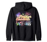 Toddler teacher color, scribble, and paint artwork Zip Hoodie