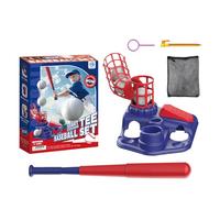 Toddler Tee Ball - Baseball Toy Set, Kids Sports Game | Educational Swing Practice Trainer, Lightweight Batting Stand Kit, Outdoor Activity With Backyard Scenario
