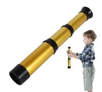 Toddler Telescope - Portable Mini Scope, Retractable Outdoor Monocular, Pirate Zoom Spyglass, Foldable Travel Binocular | Compact Exploration Toy For Boys Girls Hiking Trip Adventure Nature Learning F