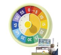 Toddler Timer Visual Countdown,Rainbow Timer for Kids | Countdown Watch 60 Minute Clock Digital Schedule for Management Homeschool Cooking Workout Gym Kitchen Brushing Teacher