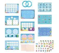 Toddler, Toddler Sticker Books Tear Books | Educational Number Recognition Sticker Books | Funny Preschool Learning Activities for Travel