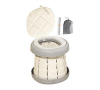 Toddler Toilet Seat - Folding Potty Chair for Boys & Girls | PP and PU Material with Soft Cushion, Anti-Slip Base, Bag Support, Ideal for Travel Camping Hotel and Public Toilet Use