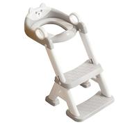 Toddler Toilet Seat - Toilet Training Seat, Adjustable Height Training Toilets 2 In1 Potty Seats, Toilets Trainings Ladder Seats, Foldable Kids Trainer | Non-Slip Baby Tools with Splash Guard
