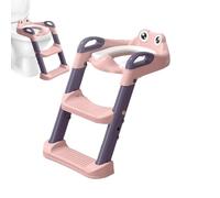 Toddler Toilet Seat with Steps | Potty Stairs Toilet Ladder Steps - Step up Potty Seat, Non-Slip Potty Training Step Stool with Handles for Travel