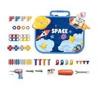 Toddler Tool Box, Toy Tool Set | Toddler Tool Toy Set, 211 Pieces Screw Toy For, Screw Set Basic Skills Educational Learning Toy