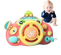 Toddler Toy - Pretend Play Steering Wheel With Sounds & Light | Interactive Learning Toy | Kids Activity Board | Birthday Gift Education Game For Kids Ages 3+