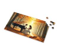 Toddler Toys A Couple Plays Music In An Autumn Forest Picture Puzzle Easter Gifts Gift For 4 Year Old Boy(300PCS)