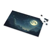 Toddler Toys A Full Moon Shines Brightly In The Night Sky Picture Puzzle Girl Toys Age 4-5 300 Piece Puzzle(300PCS)