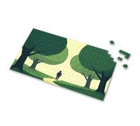 Toddler Toys A Person Walks Down A Path Between Trees Picture Puzzle Easter Gifts Gift For 4 Year Old Boy(1000PCS)