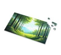 Toddler Toys A Serene Forest Path Leads To Distant Mountains Picture Puzzle Easter Gifts Gift For 4 Year Old Boy(500PCS)