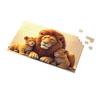 Toddler Toys Family Of Lions: A Heartwarming Scene Picture Puzzle Toys Under 10 Dollars Toddlers Toys(1000PCS)