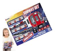 Toddler Train Track Toy - PVC 40x30.5x7cm Electric Music Light Set | Perfect for Children 4-10 Years, Educational Playset, Creative Track Building, Interactive Entertainment, Holiday Fun