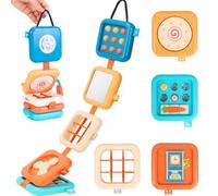 Toddler Travel Toys,Activity Cube,Baby Busy Board,Travel Toys for Toddlers on Plane, Montessori Activity toys, Baby Busy Cube,Sensory Educational Developmental Learning Toys for Boys Girls Gift