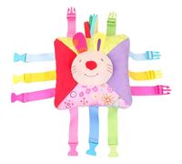 Toddler Travel Toys with 6 Pair Buckles Bee Pattern Educational Toys with Numbers on Back & Built-in Pocket Sounding Toddler Gifts for Fine Motor Basic Skill, Style 1 Educational Gifts