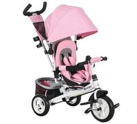 Toddler Trike 102x49x102cm Pink Metal Plastic Polyester 12m+ 25kg Load Foldable