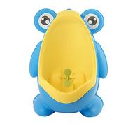 Toddler Urinal for Boys Wall Mounted with Aiming Target, Cute Cartoon Design, PP Material, Suitable for 0 to 8 Years Old Boys (Blue)