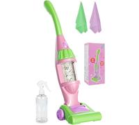 Toddler Vacuum Toy That Works with Lights & Sounds, Pretend Play Toy Vacuum for Toddlers 3-5 Years Old, Baby Vacuum for Boys, Girls, Kids Vacuum Cleaner Cleaning Toys with Spray Bottle, 2 Towels