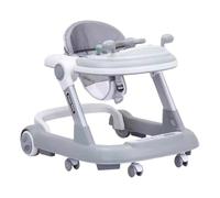 Toddler Walker with Wheels, Foldable Push Walker with Feeding Tray, Activity Sitting Push Walker, Interactive Push Walker, Easy to Clean, for Boys and Girls Learning to Walk (6-18 Months)