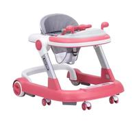 Toddler Walker with Wheels, Foldable Push Walker with Feeding Tray, Activity Sitting Push Walker, Interactive Push Walker, Easy to Clean, for Boys and Girls Learning to Walk (6-18 Months)