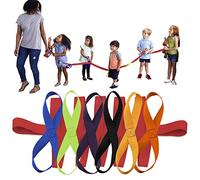 Toddler Walking Rope,Colorful Walking Rope for Preschool Daycare School Kids Outdoor Colorful Handles to Keep Children Calm and Line (Holding Loop for 12 Children 2 Teachers ) (Red)