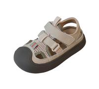 Toddler Walking Sandals with Hook & Loop Fastening Breathable Mesh Sandals for Kids, Lightweight Barefoot Style Summer Shoes for Beach, Park and Everyday Adventures