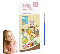 Toddler Watercolor Painting Book | Coloring Books Small Paint Pads Set - Watercolor Coloring Book Set for Boys, Girls, Kids, Toddler
