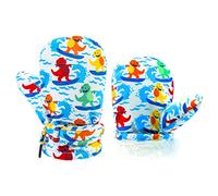 Toddler Waterproof Mittens Fleece Lined Baby Boys Girls Winter Warm Glove Kids Snow Infant Ski Mitten for 3M-5T (Snowmen, 2-4T)