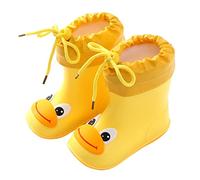 Toddler Waterproof Wellies Vibrant 3D Animal Prints Adjustable Drawstring for Snug Fit Non-Slip Lightweight Walking Shoes for Rainy Days, Hiking and Camping - Durable and Stylish