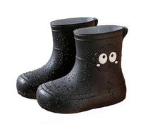 Toddler Wellington Boots Waterproof and Durable Welly Boots for Boys Girls Age 6-13 Outdoor Adventures Wellies in Rain or Snow Black