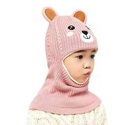 Toddler Winter Hat Baby Warm Hat Fleece Lined Girls Boys Kids Cartoon Bear Ears Winter Hat Scarf Earflap Hood Skullss Caps Cowboy Hats for Kids