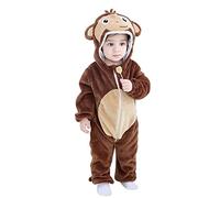 Toddler Winter Jumpsuit Solid Flannel Zipper Jumpsuits Fuzzy Fleece Long Sleeve Shaped Footies Button Up Full Length Comfortable Bodysuit Outfits Toddlers Clothes for Boys Girls 0-12M