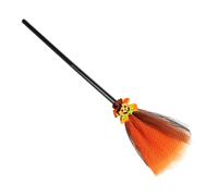 Toddler Witch Broom - Lightweight Cosplay Prop Accessory, Soft Safe Handle, Creative Halloween Toy | Cute Witch Costume Broomsticks Encourages Imaginative Pretend Play for Kids Party Festival