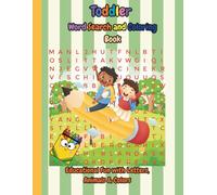 Toddler Word Search and Coloring Book: Educational Fun with Letters, Animals & Colors
