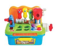 Toddler Workbench Shape Sorter - The Tools Light Up And Make Sounds, While Helping Your Little One Learn Shapes - Weight: 0.77kg - Dimensions: 29 X 16.5 X 22cm