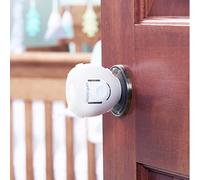 Toddleroo by North States Door Knob Covers | Prevents Child from Opening Doors l Fits Most Doors - assembles Easily for a Quick Safety Solution | Baby- Proof with Confidence (2-Pack, White)