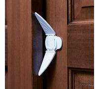 Toddleroo by North States Sliding Door & Window Lock | Safely Secure Sliding Window and Doors | No Tools Required | Works on Glass or Wood | Baby proofing with Confidence (1-Count, White)