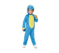 Toddler's Blue Soft Dinosaur World Book Week Fancy Dress Play Party Costume