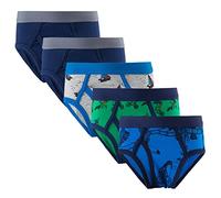 Toddlers Boys Soft Cotton Briefs Underwear Teen 3-Pack Briefs Comfortable Breathable Boxers For Boy Regular Cartoon Print Boy's Underwear Kids Boys Underwear Briefs Little Boys (Blue, 6-7 Years)