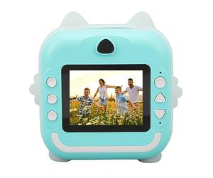 Toddlers Camera with HD Camera, Selfie Support, 24MP, Digital Zoom, Timed Countdown, Touch Screen, 2.4in IPS, No Ink Printing, 800mAh, Type C, for 3 Years Old and Up (Blue)