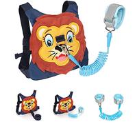 Toddlers Leash + Anti Lost Wrist Link Child Kids Safety Harness Kids Walking Wristband Assistant Strap Belt for Boys Pink Christmas Gift (Purplish Blue)