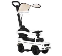 Toddlers Ride on Mercedes Childrens Push Along Car StrollerToy Canopy 1-3 Years