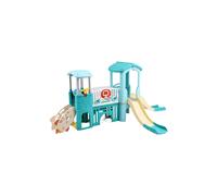 Toddlers Slide and Climber with Balls and Ring Toss H&O Direct Green One Size