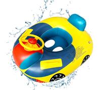 Toddlers Swimming Float, Baby Swimming Ring Pool Float, Inflatable Ring, Cute Car Baby Floatie Safe Seat, Inflatable for Infants, Swim Pool Bathing Accessories for Toddlers 6-36 Months