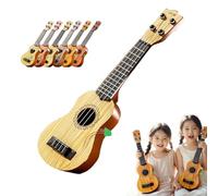 Toddlers Toy Ukulele Guitar,17.34'' Classical Guitar Musical Toy,4 Strings Guitars Ukulele Educational Learning Tool for Toddlers and Preschoolers (Brown)
