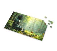 Toddlers Toys Buddha Statue Surrounded By Butterflies In A Serene Forest Setting. Picture Puzzle 4 Year Old Girl Birthday Gifts 300 Piece Puzzles(1000PCS)